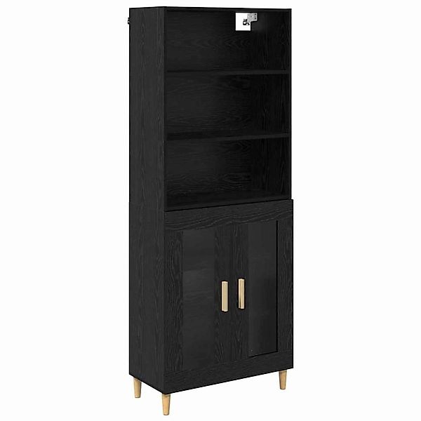 vidaXL Highboard 2 Stk Schwarz Eichen-Optik 69,5 x 34 x 180 cm 3416260 günstig online kaufen