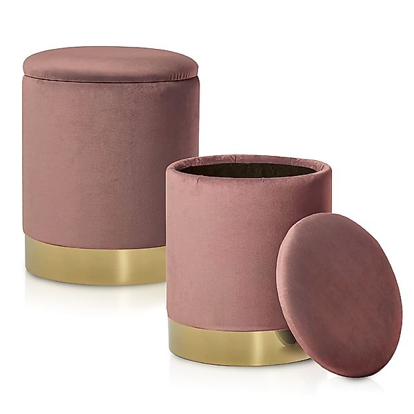 ELYFLAIR Hocker ELYFLAIR® Samthocker mit Stauraum günstig online kaufen
