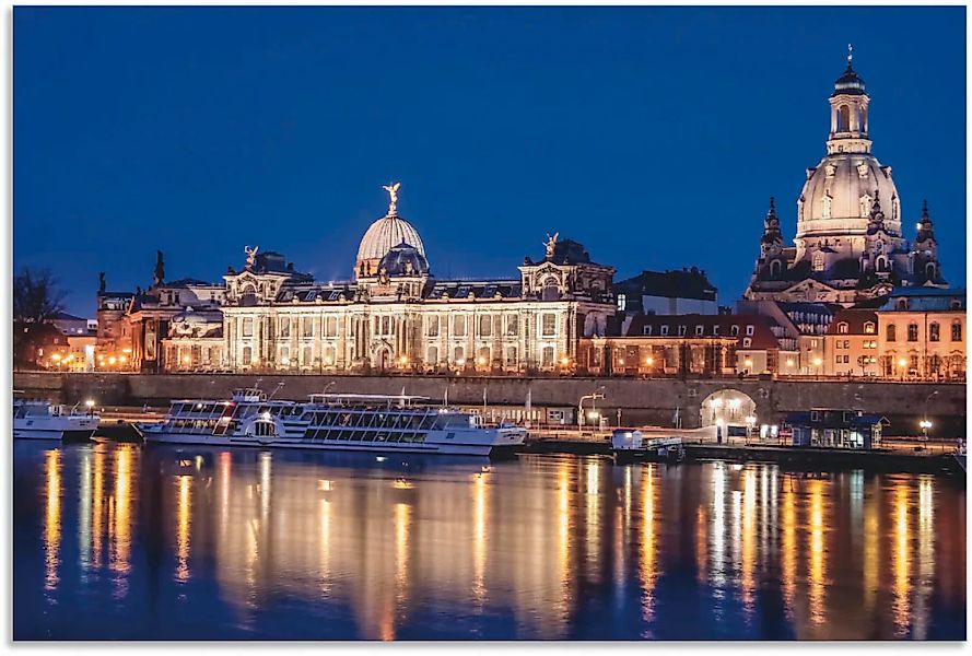 Artland Wandbild "Abend an der Elbe in Dresden", Dresden, (1 St.), als Alub günstig online kaufen