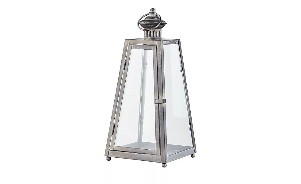 Laterne - grau - Metall, Glas - 16,2 cm - 36 cm - 16,2 cm - Sconto günstig online kaufen