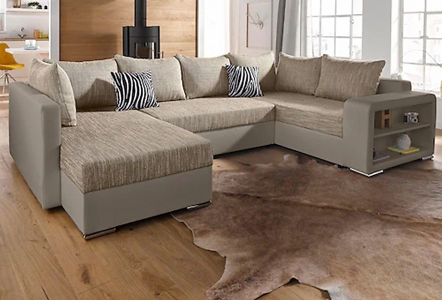 COLLECTION AB Wohnlandschaft »John U-Form« mit Bettfunktion, wahlweise mit günstig online kaufen