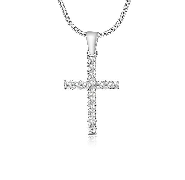 NAHLE Kette mit Anhänger Kleines Kreuz Silberkette Kreuz Kette (inkl. Schmu günstig online kaufen