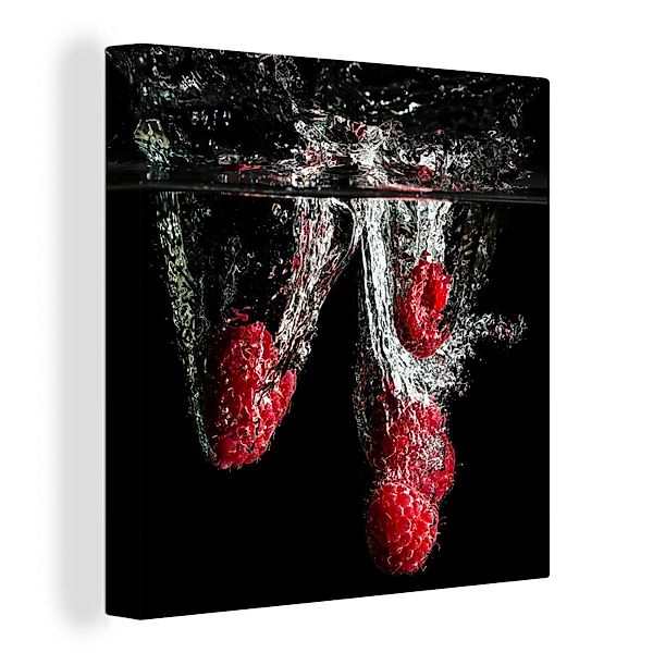OneMillionCanvasses® Leinwandbild Himbeeren - Obst - günstig online kaufen