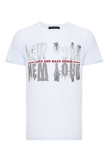 Cipo & Baxx T-Shirt "T-Shirt", mit New York-Motiv günstig online kaufen