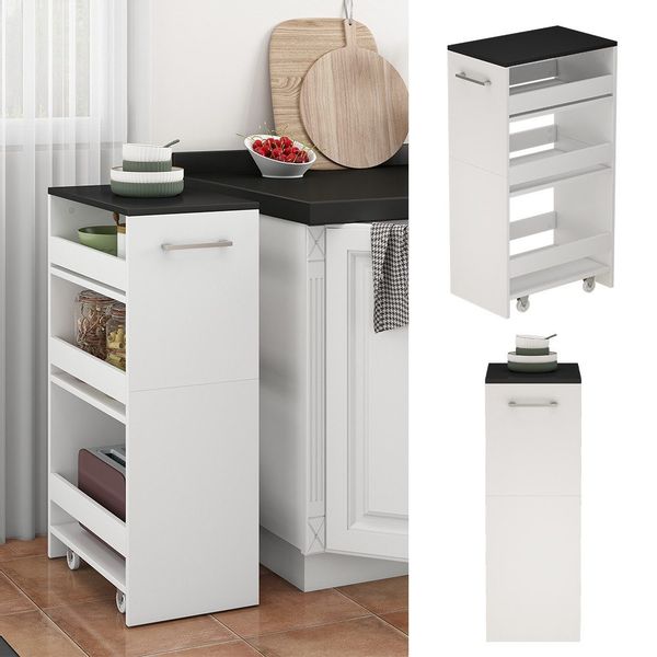 Vicco Barschrank Rivo, Weiß/Anthrazit, 30 x günstig online kaufen