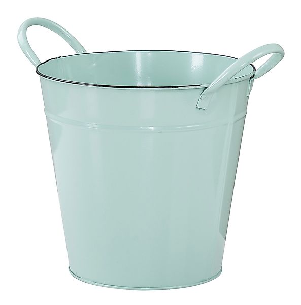 Levandeo® Kräutertopf, Pflanztopf Metall Eimer 18cm günstig online kaufen