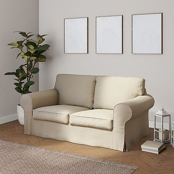 Bezug für Ektorp 2-Sitzer Schlafsofa ALTES Modell, beige- grau, Sofabezug E günstig online kaufen