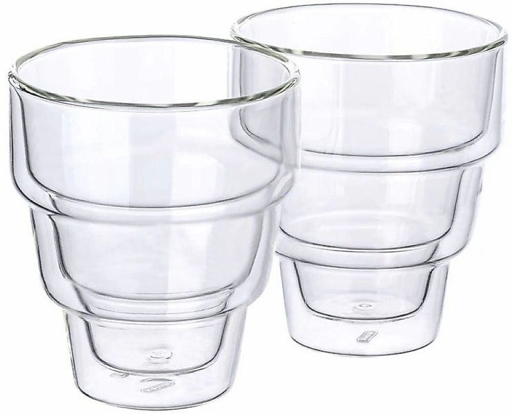 Mulex Latte-Macchiato-Glas "Mulex Gläser Set Denver" doppelwandiges Trinkgl günstig online kaufen
