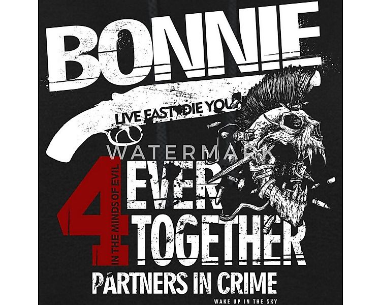 Spreadshirt Hoodie Bonnie & Clyde Kostüm Partnerlook Partneroutfit Pärchen günstig online kaufen