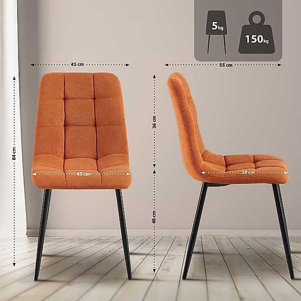 CLP Esszimmerstuhl Tilde (4er Set), mit günstig online kaufen