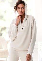 French Connection Hoodie mit V-Ausschnitt und breitem Kragen, Loungewear günstig online kaufen