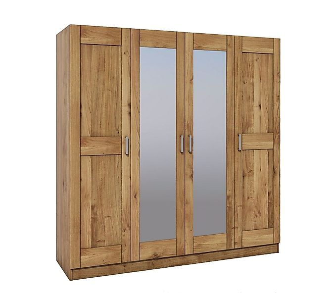 moebel-store24 Kleiderschrank Tomi 4S (Wildeiche-teilmassiv) zeitloses Desi günstig online kaufen