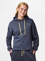 pieces Kapuzensweatshirt PCCHILLI LS HEART HOODIE günstig online kaufen