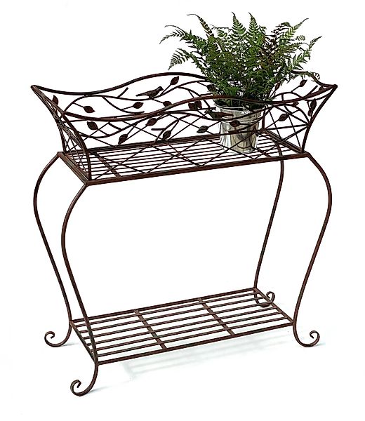 DanDiBo Blumenhocker mit Korb Blumenkasten Braun günstig online kaufen