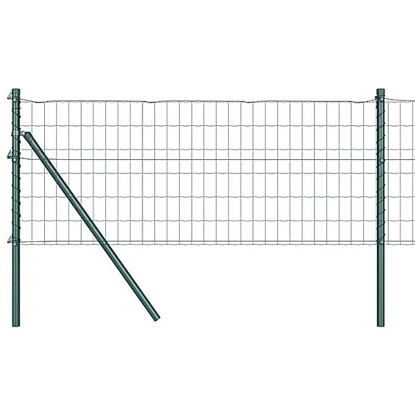vidaXL Zaun mit Pfosten Grün 0,6 x 10 m Stahl und PVC 3350288 günstig online kaufen