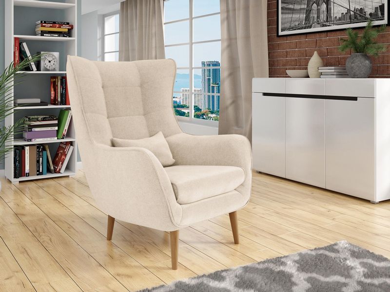 MIRJAN24 Sessel Estjano, Füße aus Buchenholz, günstig online kaufen