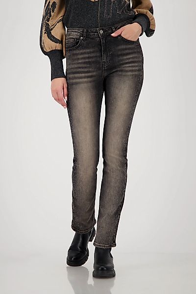 Monari Straight-Jeans Regular fit mit Strasssteinen günstig online kaufen