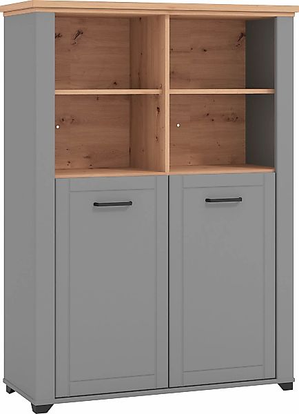 Home affaire Vitrine "Valencia", Breite 103,5 cm, mit 4 offenen Fächern günstig online kaufen