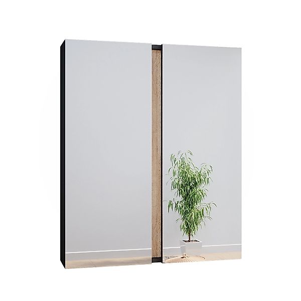 Vicco Badezimmerspiegelschrank Gloria, Anthrazit/Sonoma, 70.4 x 84 cm mit 2 günstig online kaufen