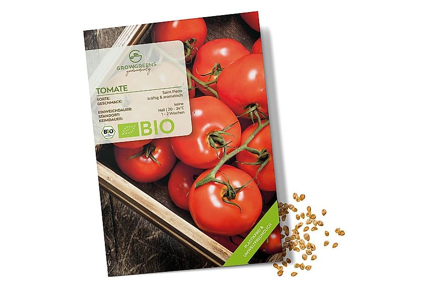 Growgreens Gemüsesamen BIO Tomatensamen (Saint Pierre) - Tomaten Saatgut (1 günstig online kaufen