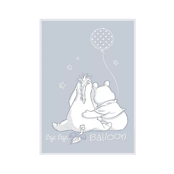 Komar Wandbild Winnie Pooh Bye Bye Balloon Disney B/L: ca. 40x50 cm günstig online kaufen