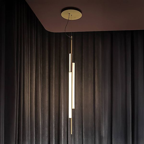 MARSET LED-Hängelampe Ambrosia 130 w/Plug-in 3000Kgoldfarben günstig online kaufen