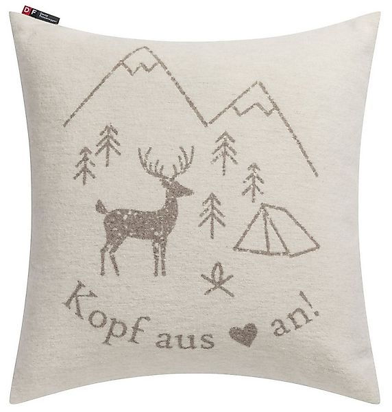 DAVID FUSSENEGGER Kissenhülle Silvretta 'Kopf aus' 50 x 50 cm günstig online kaufen
