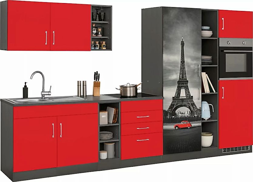 KOCHSTATION Küchenzeile »KS-Paris«, ohne E-Geräte, Breite 340 cm günstig online kaufen