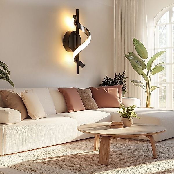 oyajia Wandleuchte Modern Welleform Wandlampen 12W, günstig online kaufen