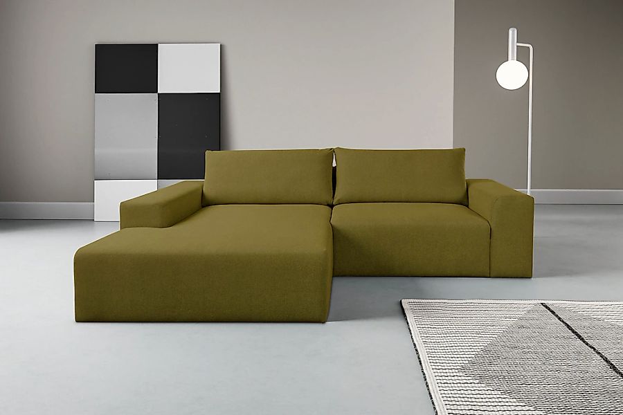 WERK2 Ecksofa "Rio, elegant & bequem, Breite 262 cm, L-Form" Puristisches D günstig online kaufen