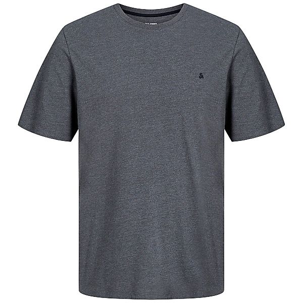 Jack&Jones T-Shirt mit Label-Stickerei Farbe dunkelgrau Größe: 8XL günstig online kaufen