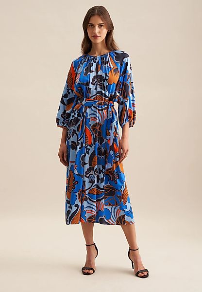 seidensticker Sommerkleid "Schwarze Rose" 3/4 Rundhals Floral günstig online kaufen