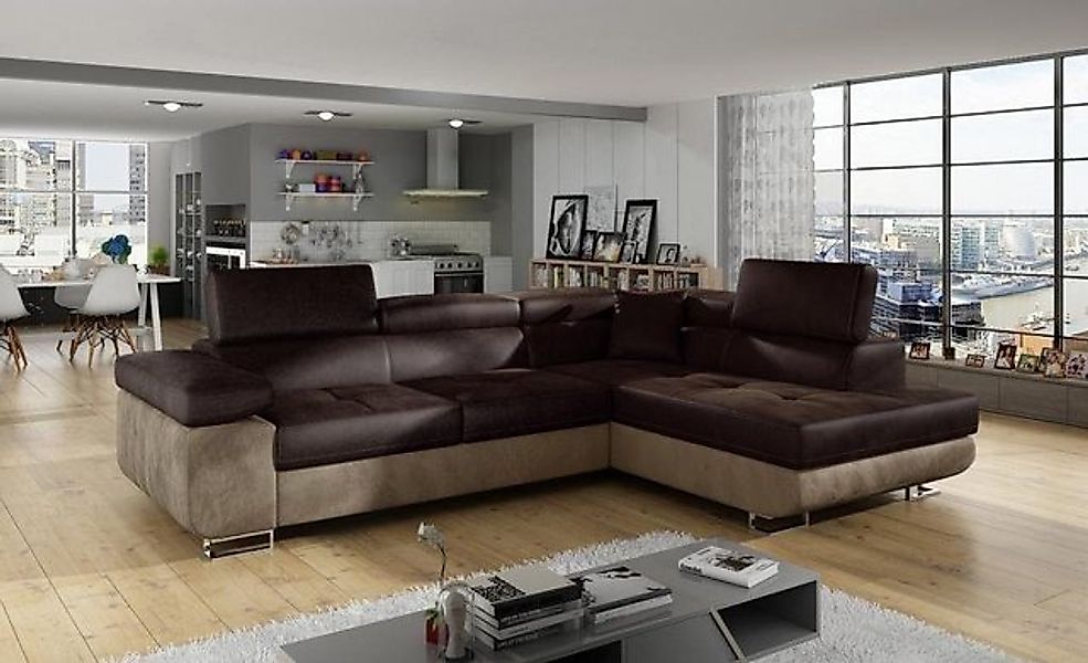 JVmoebel Ecksofa Wohnlandschaft L Form Ecksofa Textil Design Sofa Ecke Eckc günstig online kaufen