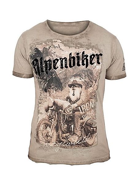 Hangowear Trachtenshirt Trachtenshirt Herren - YOGI - greige günstig online kaufen