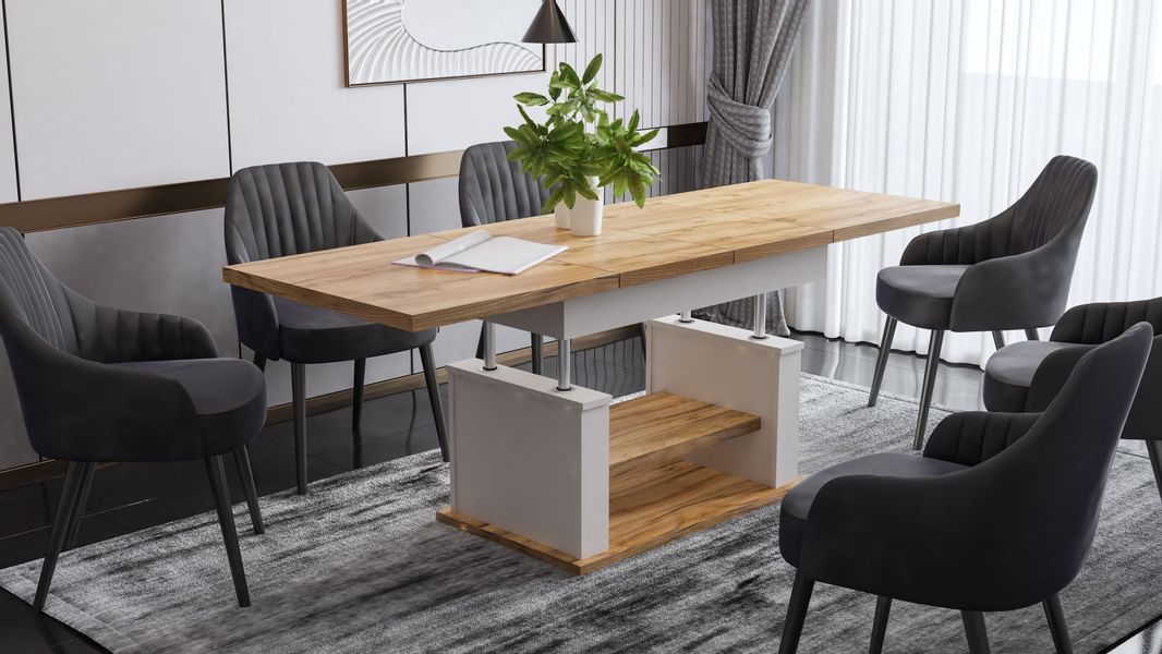 designimpex Couchtisch DA-666 Couchtisch höhenverstellbar ausziehbar günstig online kaufen