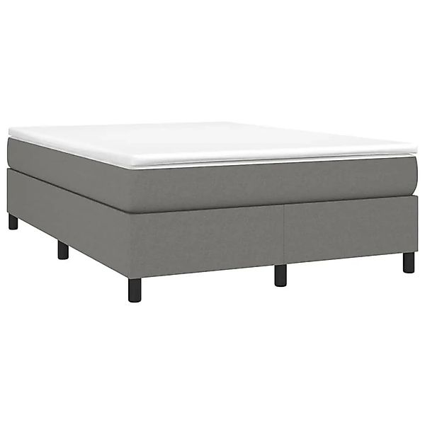 vidaXL Boxspringbett mit Matratze Dunkelgrau 140x190 cm Stoff 3144416 günstig online kaufen