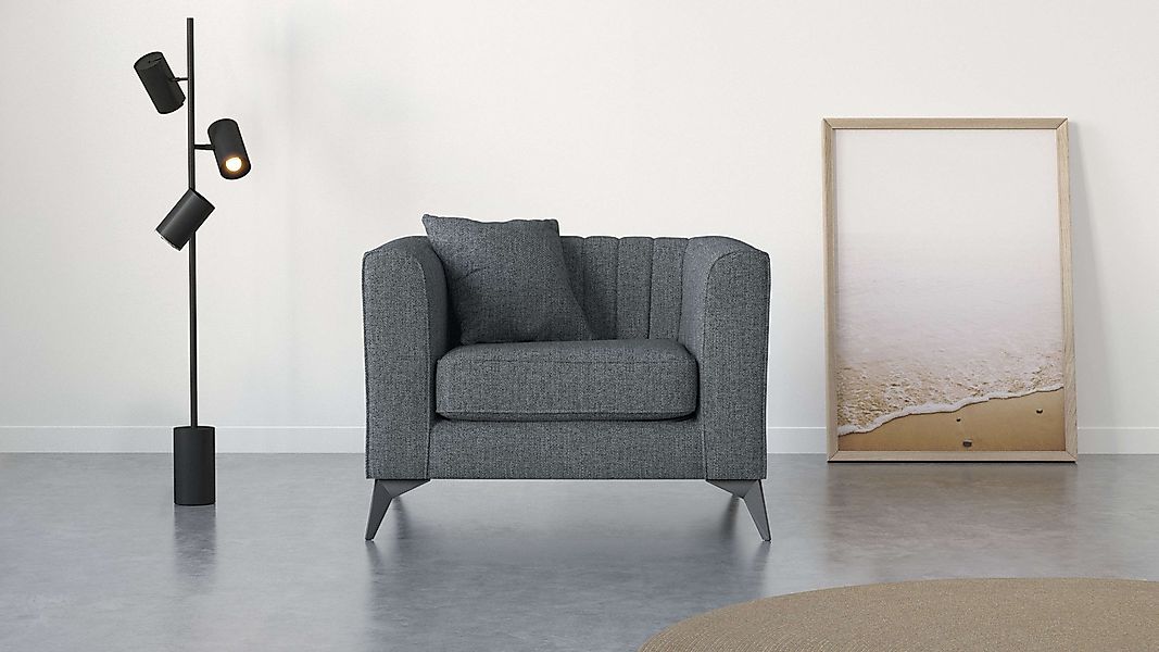 Home affaire Sessel »MATTHEW Loungesessel, Maße B/T/H: 99/86/74 cm« incl. 1 günstig online kaufen