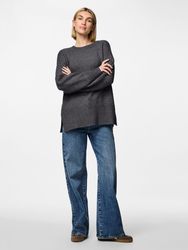 pieces Rundhalspullover PCNANCY LS LOOSE O-NECK günstig online kaufen