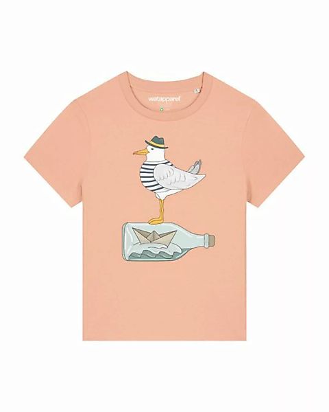 wat? Apparel Print-Shirt Möwe mit Hut (1-tlg) günstig online kaufen