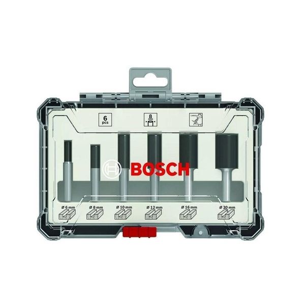 BOSCH Fräser-Set 6-teiliges Nutfräser-Set Nut Fräser günstig online kaufen
