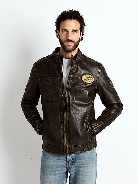 MUSTANG Lederjacke "Varberg" günstig online kaufen