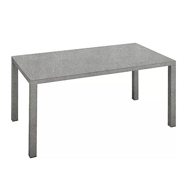 Fast - Easy Gartentisch 157x90cm - grau metallic/Aluminium günstig online kaufen