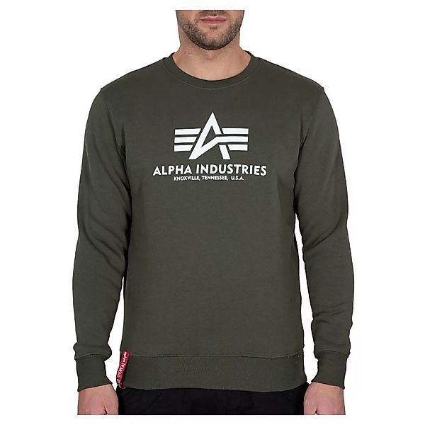 Alpha Industries Basic Sweatshirt 5XL Dark Olive günstig online kaufen