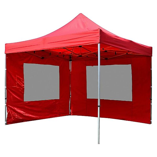 VCM Faltpavillon PROFI rot Polyester-Mischgewebe B/H/L: ca. 300x220x300 cm günstig online kaufen