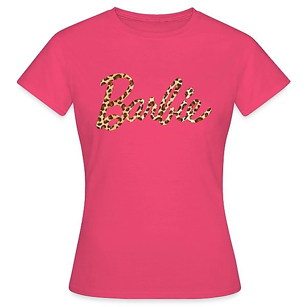 Spreadshirt T-Shirt Barbie Leo-Print Logo Frauen günstig online kaufen