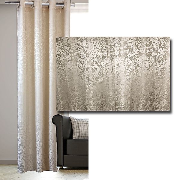 JEMIDI Scheibengardine Vorhang blickdicht, 140x245 cm, günstig online kaufen