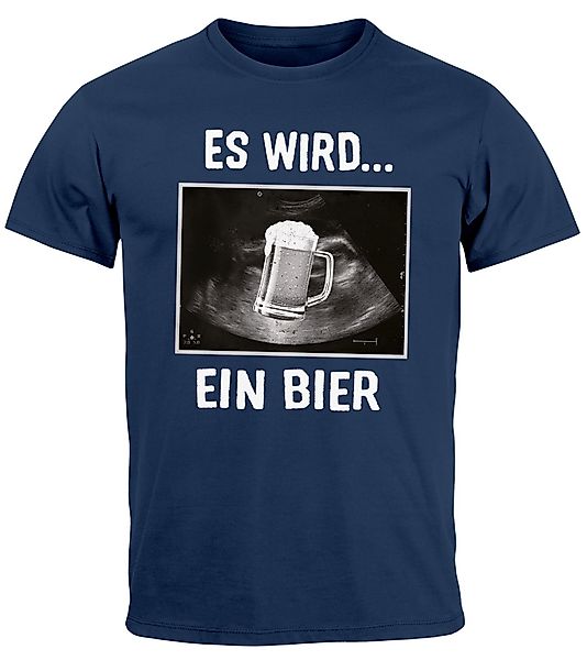 MoonWorks Print-Shirt Herren T-Shirt Männer Bier günstig online kaufen