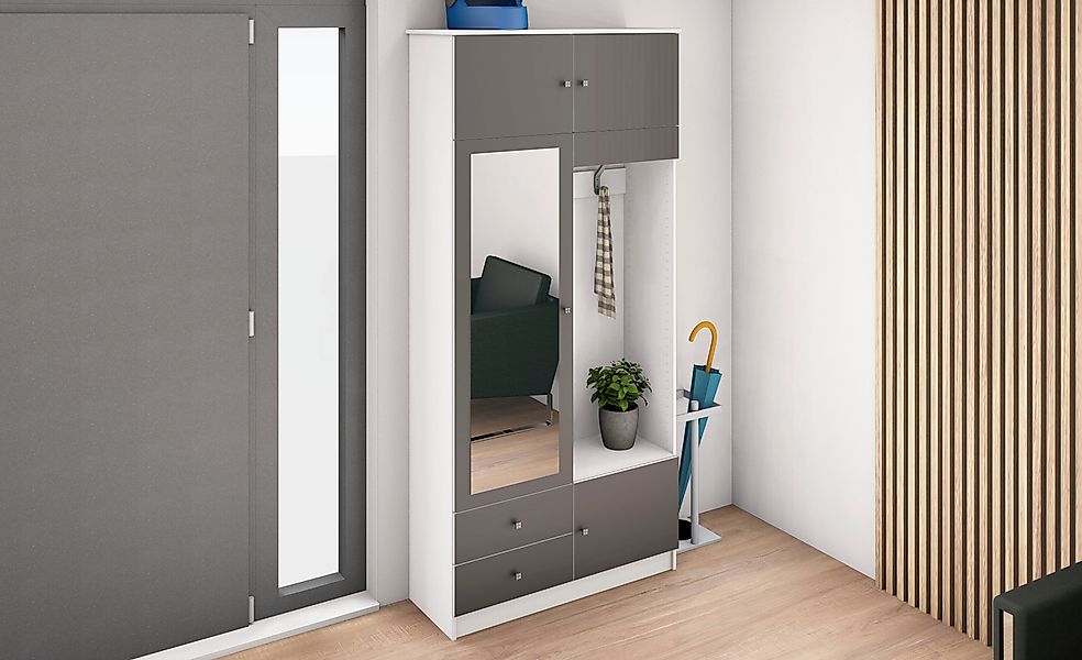 borchardt Möbel Garderobenschrank viel Stauraum, Kleiderstange, günstig online kaufen