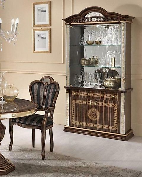 JVmoebel Vitrine Vitrine Möbel Design moderne Flohmarkt Holz Glas Made in E günstig online kaufen