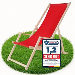 Melko Gartenstuhl Strandliege Liegestuhl Gartenliege Holz günstig online kaufen